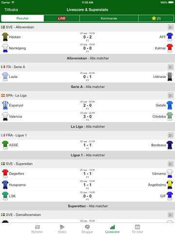 【免費運動App】Fotbollskanalen-APP點子