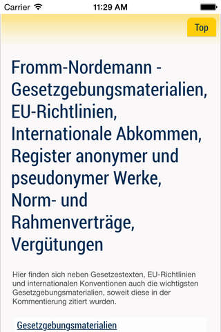Fromm / Nordemann Urheberrecht screenshot 2