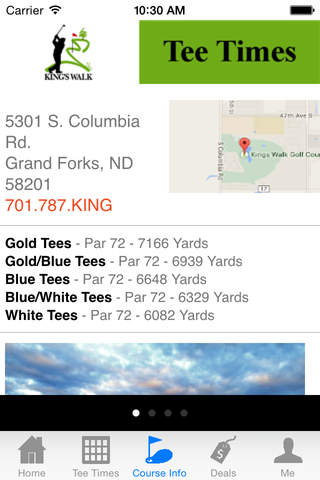 King's Walk Golf Course Tee Times screenshot 3