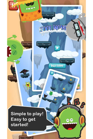 Cool Monster Pet Mega Jump Free screenshot 3