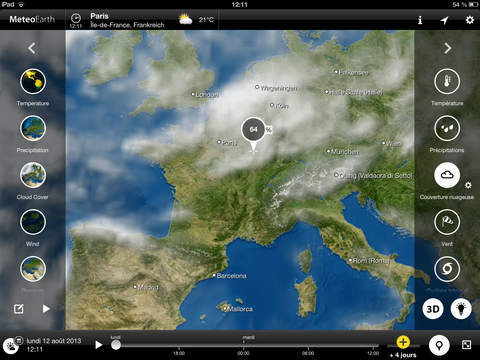 MeteoEarth for iPad screenshot 3