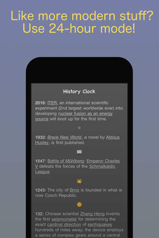 History Clock - historical world facts, dates and events trivia widget screenshot 3
