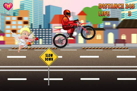 The Valentine Cop Chase - Charmed Prince of Bike Stunts Free screenshot 2