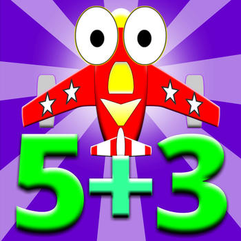 Airplane Math: Addition, Subtraction, Multiplication and Division Practice and Drills for Grades 1 to 7 遊戲 App LOGO-APP開箱王