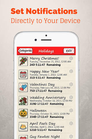 Countdown 365 FREE App - Birthday, Holiday & Events Reminder screenshot 4