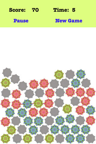 Gravity Petal Plus - Connect the petals according to the order of the red green blue screenshot 3
