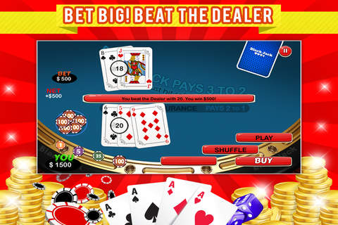 Spanish Blackjack Classic FREE - Multi Table Vintage Card Casino-style screenshot 3