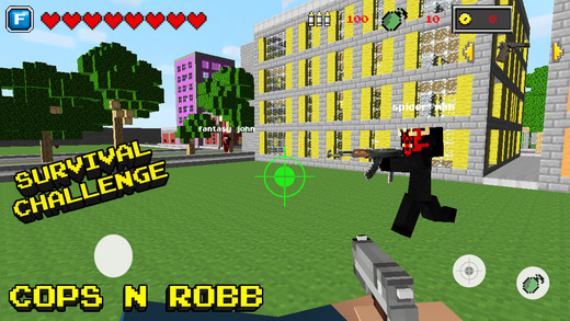 【免費遊戲App】Cops N Robbers™ (Original) 3D - Mine Mini Block Survival & Worldwide Multiplayer Game with skins exporter for minecraft-APP點子