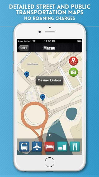 【免費旅遊App】Macau Travel Guide with Offline City Street Maps-APP點子