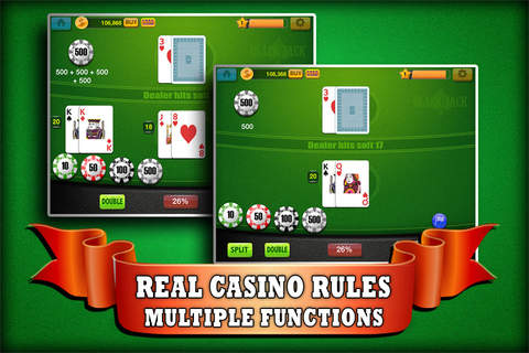 Blackjack 21 Blitz - Play Online Casino and Gambling Card Game for FREE ! screenshot 4