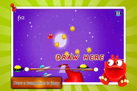 Bouncy Monster - Jump Across The Space Just Tap and Collect Coins screenshot 3