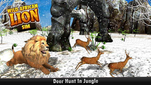 免費下載遊戲APP|Wild African Lion Sim 3D - Real Safari King Hunting Deer on Snow Mountains in Winter app開箱文|APP開箱王