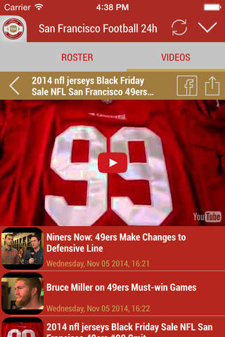24h News for S. Francisco 49ers screenshot 2