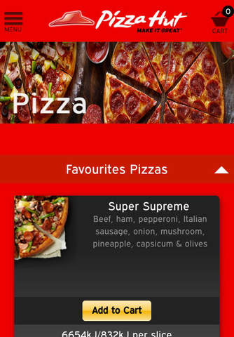 Pizza Hut Australia screenshot 3