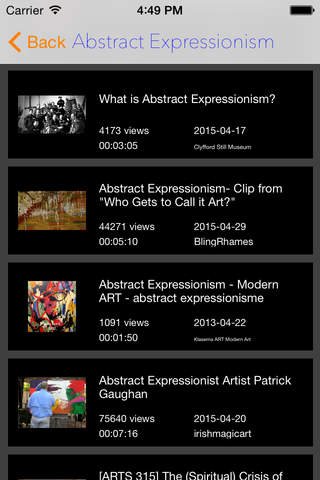 Art Dictionary & Flashcard: image and video illustrations with interesting facts sheet screenshot 3