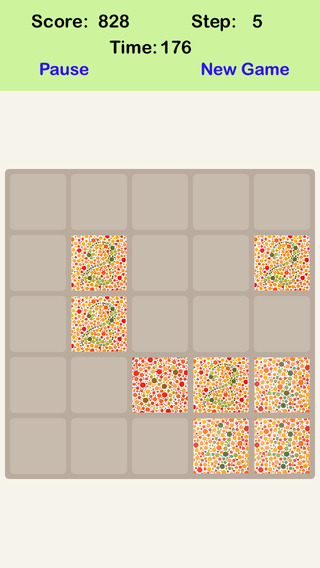 Color Blind² 5X5 - Sliding Number Tiles Who Can Get Success Within 11 Steps