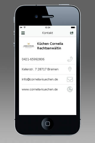 Küchen Cornelia Rechtsanwältin screenshot 3