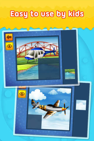 Super Airplanes - puzzle game for little boys and preschool kids - Free screenshot 4
