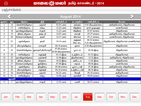 【免費工具App】Maalaimalar Tamil Calendar 2014-APP點子