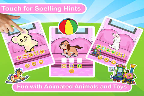 ABC spelling words for kids - pets and animals screenshot 3