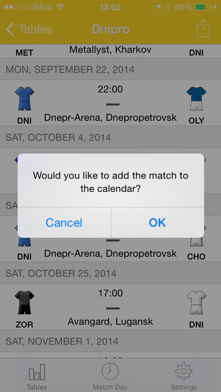 【免費運動App】Scheduler - UPL Ukrainian Football 2014-2015-APP點子