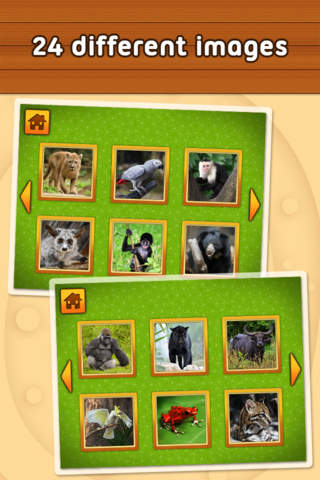 Jungle and Rainforest Animals: puzzle game for little girls, boys and preschool kids - Free screenshot 3