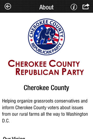 Cherokee GOP screenshot 2