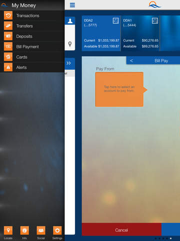 Bank SoCal Retail Mobile App for iPad screenshot 2