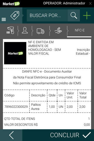 MarketUP Vendas - Emissor Gratuito de NFC-e screenshot 2