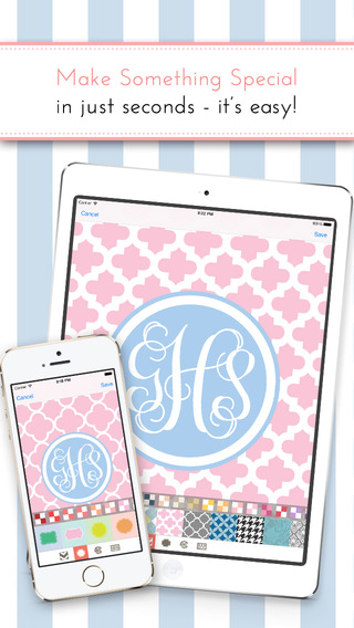 【免費娛樂App】Monogram It! Lite - Custom Wallpapers and Backgrounds-APP點子