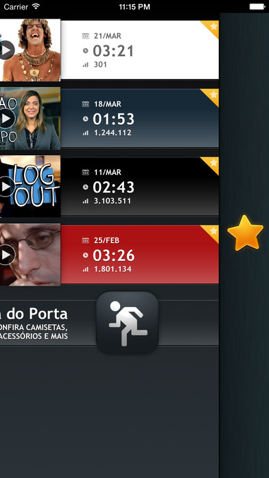 Captura de tela do iPhone 4