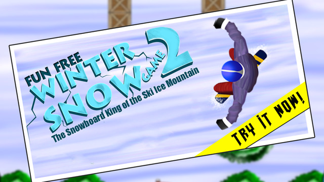 Fun Free Winter Snow Game 2 : The Snowboard King of the Ski Ice Mountain - Free