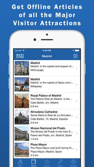 Madrid Travel Guide Offline Map