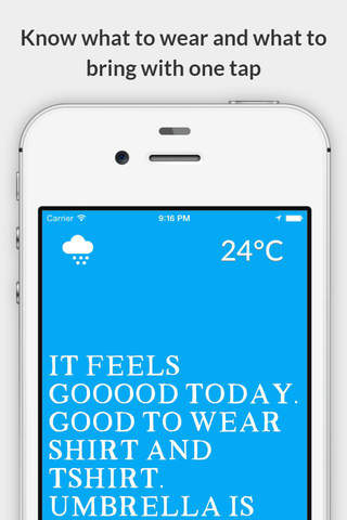 Lazy Weather - The First Weather App For Lazy People screenshot 2