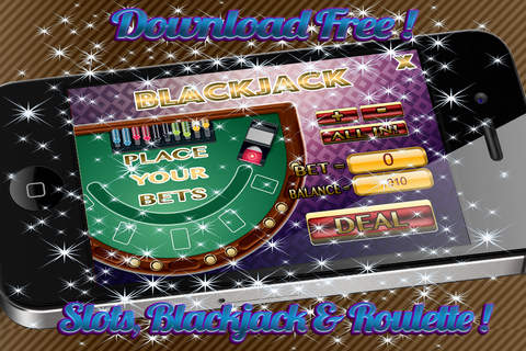 ``` AAA Aattractive Casino Classic 3 games in 1 - Blackjack, Slots and Roulette screenshot 3