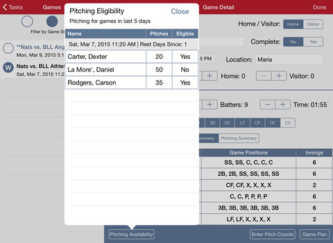 【免費運動App】Big Time Coach Baseball Game Planner-APP點子