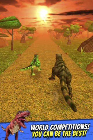 Jurassic Run - The Dinosaur Games Animal Racing Simulator 4 Kids screenshot 4