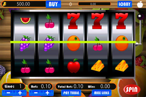 Mega Fruits Slot Machine - Free Fruity Slots Game Win Big Cute Fruit Slot Machine Jackpot and Get Super Fruit Slots Bonus screenshot 2