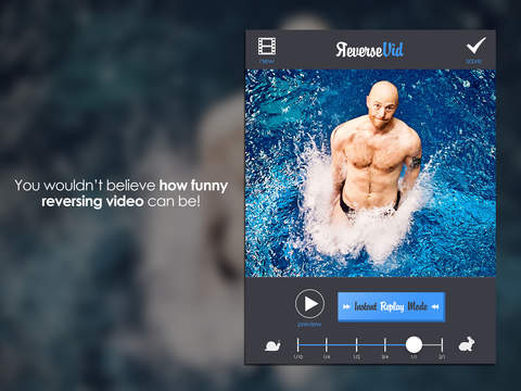 【免費攝影App】Reverse Vid - Video Rewind Editor for Backwards & Instant Replay Movies For Vine and Instagram-APP點子
