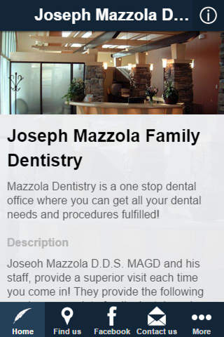 Joseph Mazzola D.D.S. MAGD screenshot 2