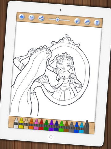 【免費攝影App】Paint Princess Rapunzel – Drawings of princesses to color - Premium-APP點子