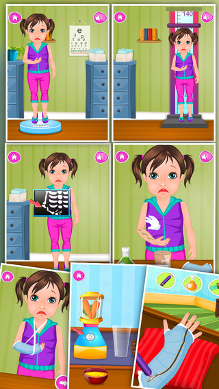 Little Girl Hand Fracture Doctor Game