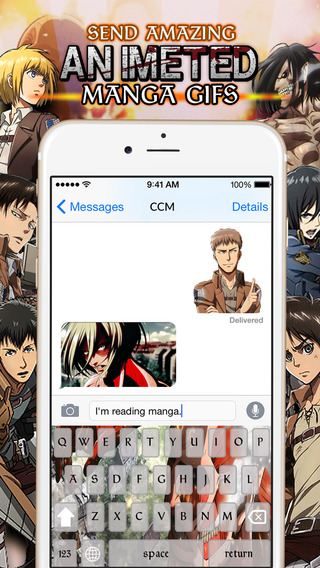 KeyCCMGifs – Cartoon Manga Anime : Gifs Animated Stickers and Emoji For Attack on Titan Edition