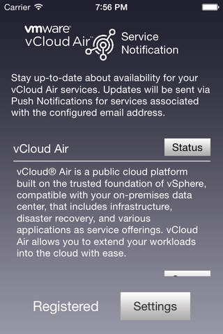 vCloud Air Notifications screenshot 2