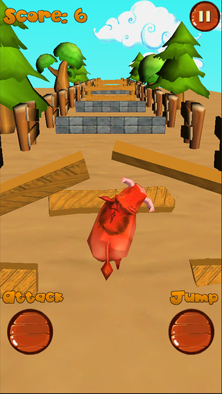 【免費遊戲App】Pig Run Run 3D-APP點子