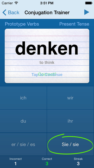 【免費教育App】German Verb Conjugation Trainer-APP點子