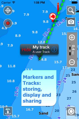 Aqua Map New England - coast from Maine to Connecticut - Marine GPS Offline Nautical Charts for Fishing, Boating and Sailing screenshot 2