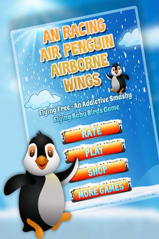 An Racing Air Penguin Airborne Wings Flying Free -An Addictive Smashy Flying Baby Birds Game screenshot 2