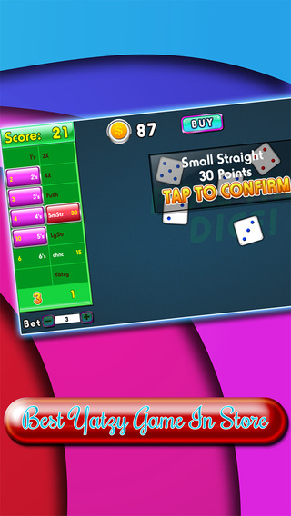 【免費遊戲App】Colorful Yathzy Dice - Play In The Multiple Casino's Board-APP點子