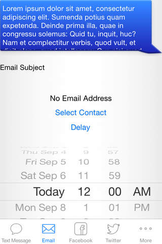 iDelay Messages screenshot 2